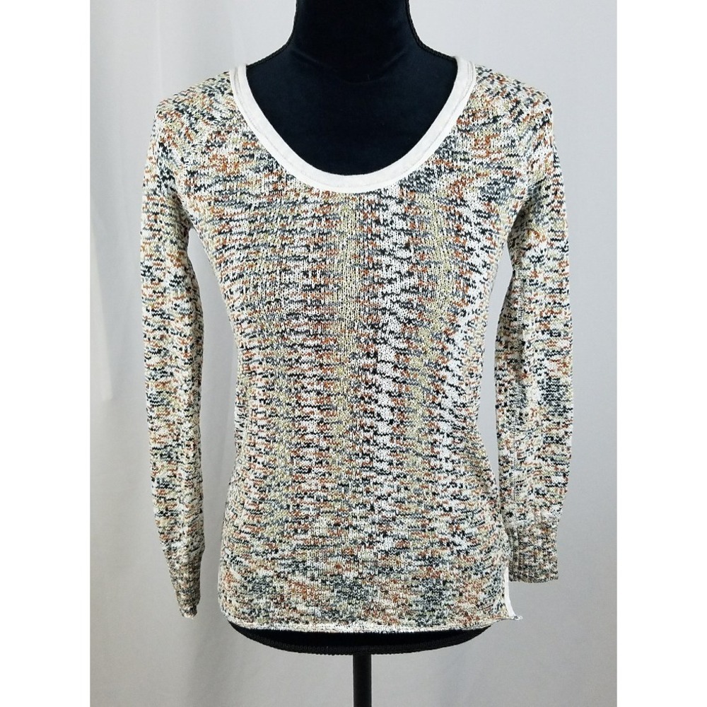 We The Free Free People Sweater Women XS Multi Color Crew Neck Cotton Blend